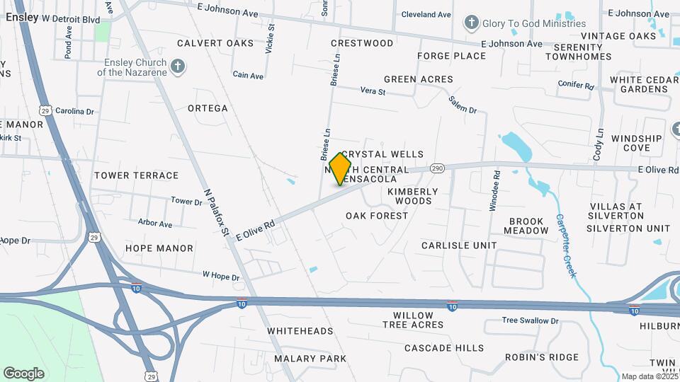 250 E Olive Rd Mapa y Detalles de la Ubicación