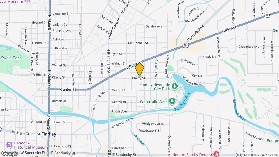 639 Cherry St Mapa y Detalles de la Ubicación