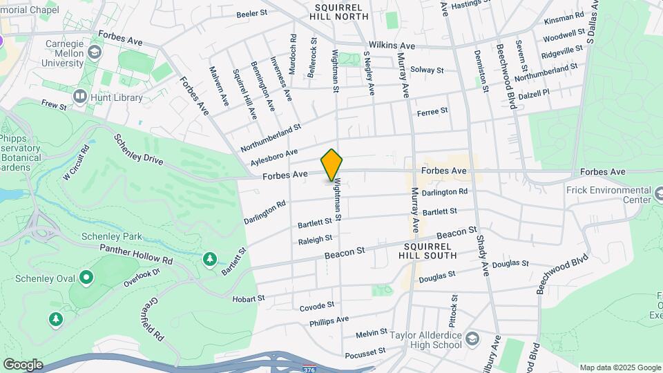 1724 Wightman St, Unit 1724-2 Map and Location Details