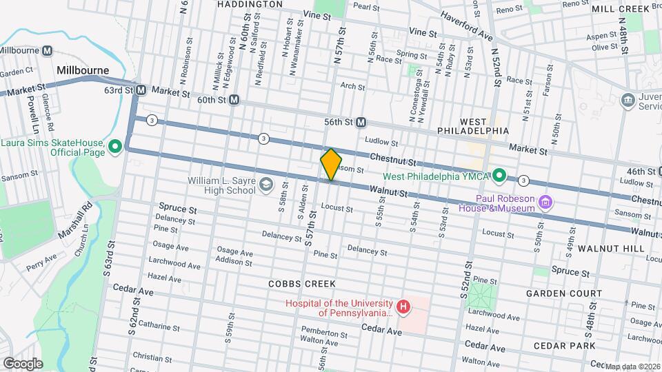 5630 Walnut St Map and Location Details