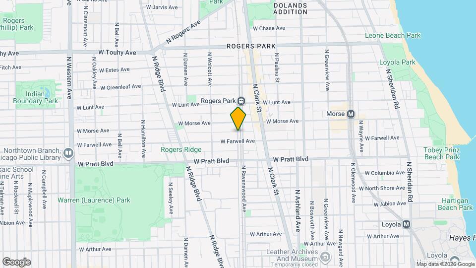 6912 N Ravenswood Ave Map and Location Details