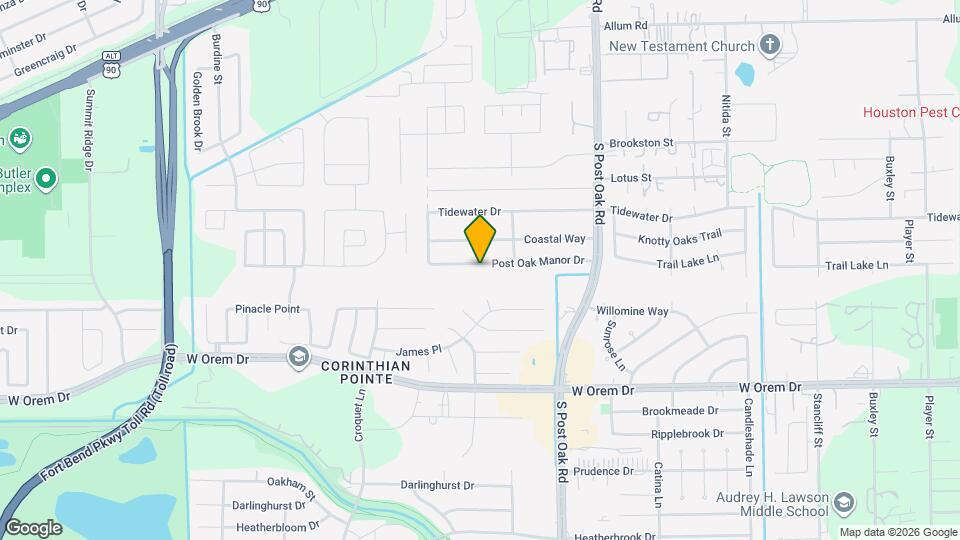 5719 Post Oak Manor Dr Map and Location Details