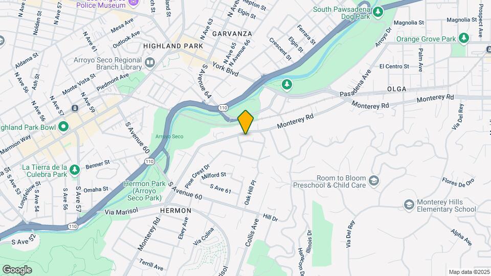 6512 Monterey Rd Map and Location Details