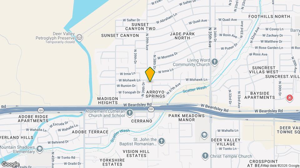 20442 N 38th Dr Map and Location Details