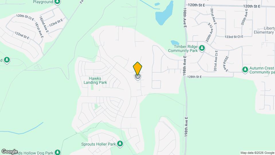 12920 193rd Ave E Map and Location Details