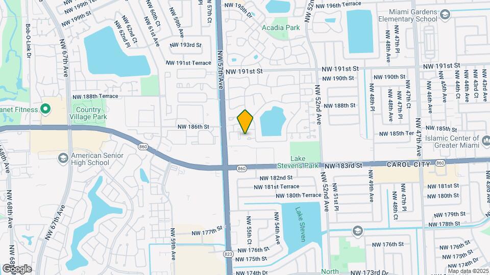 5581 NW 184th Terrace Map and Location Details
