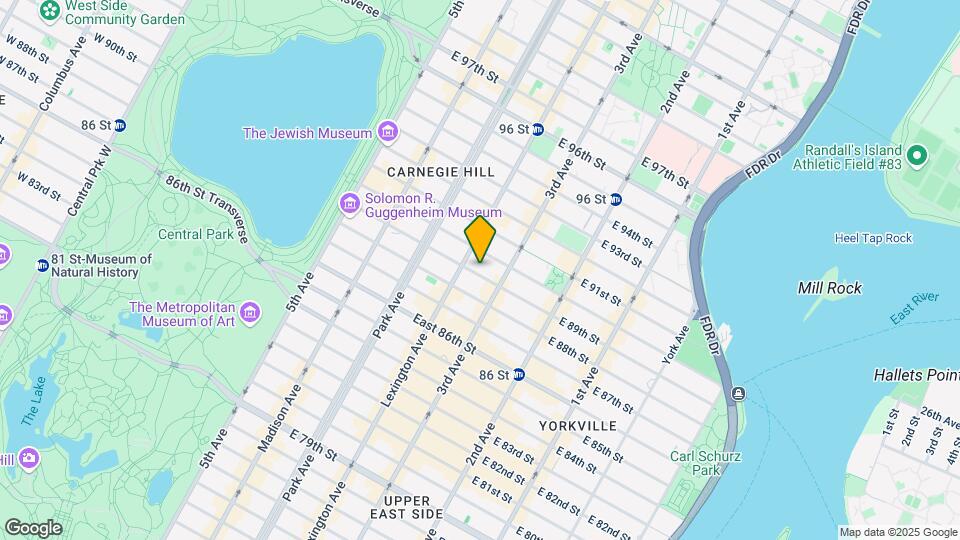 157 E 89th St Map and Location Details