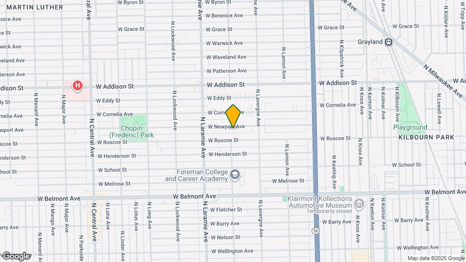 5057 W Newport Ave Map and Location Details