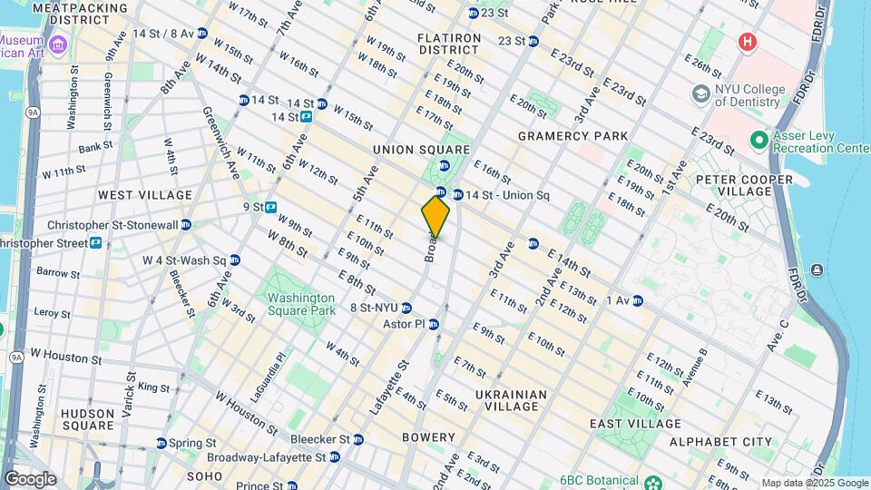 60 East 12th Map and Location Details