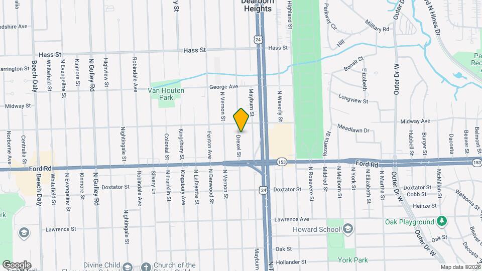 5712 Drexel St Map and Location Details