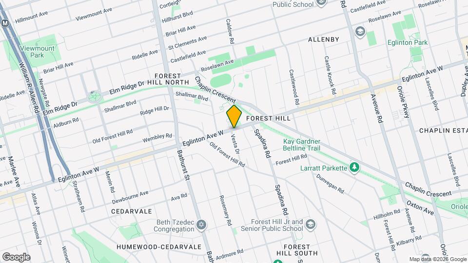 701 Eglinton Ave W Map and Location Details