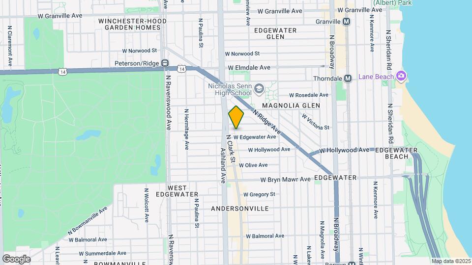 1530 W Edgewater Ave Map and Location Details