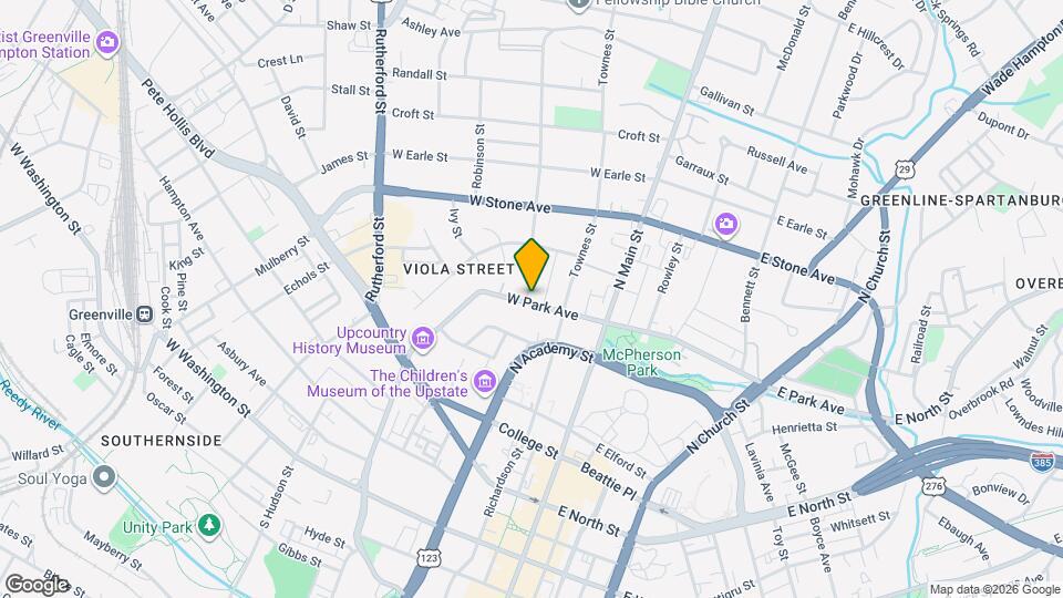 114 W Park Ave Map and Location Details