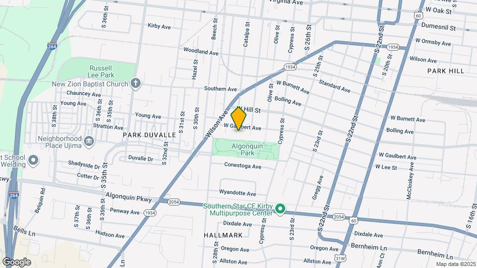 1627 Catalpa St Map and Location Details