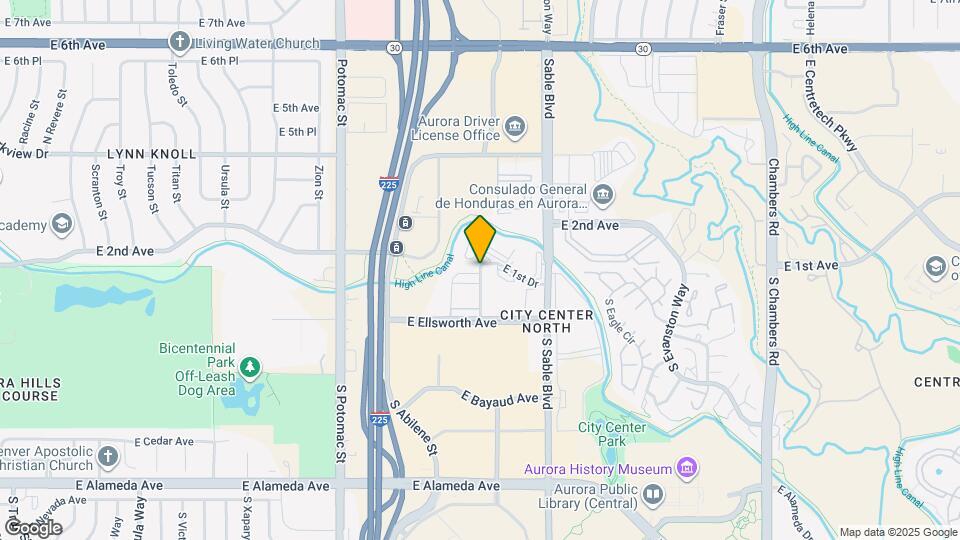 14353 E 1st Dr, Unit 201 Map and Location Details