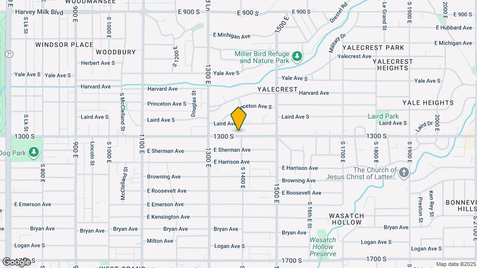 1381 E 1300 S Map and Location Details