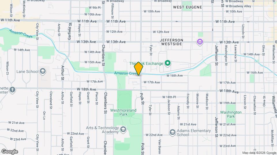 1305 W 17th Ave Map and Location Details