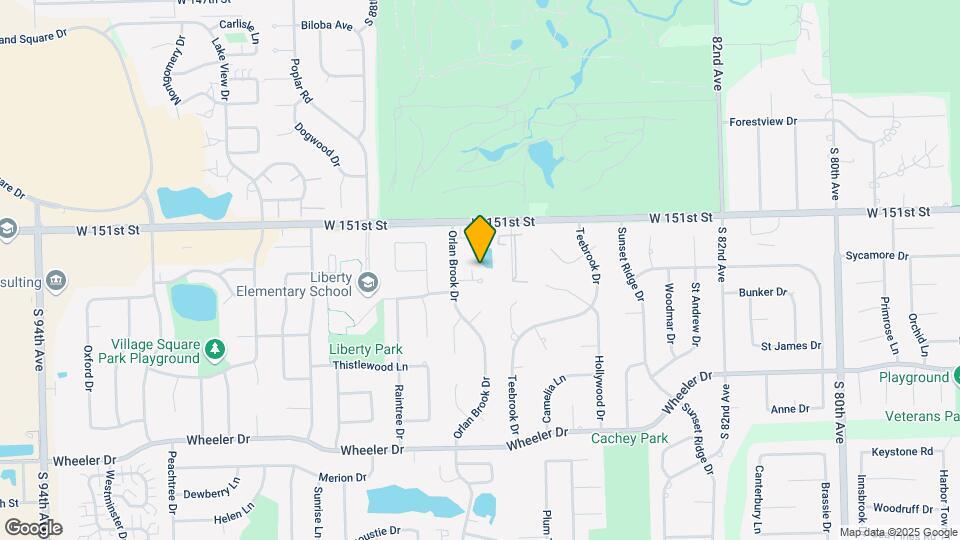 Orland Park 6 Flat/Pond View Map and Location Details
