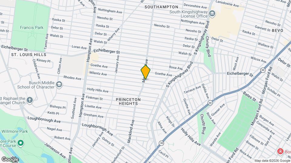 5088 Milentz Ave Map and Location Details