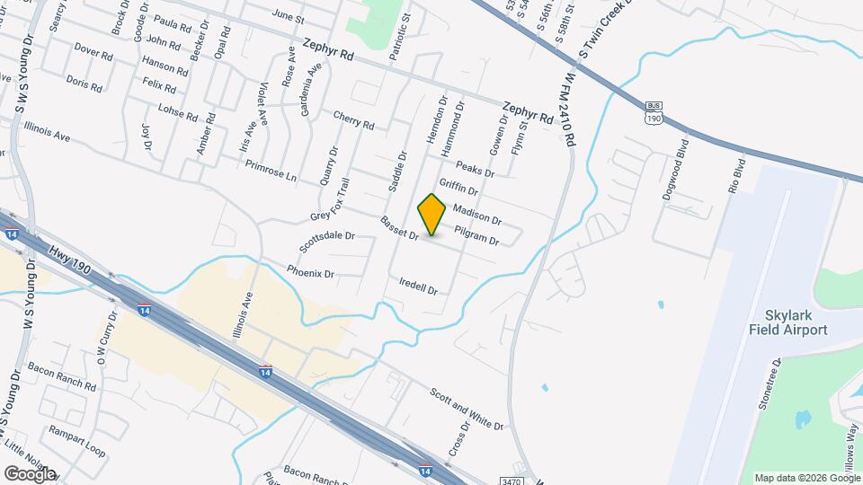 3611 Basset Dr Map and Location Details