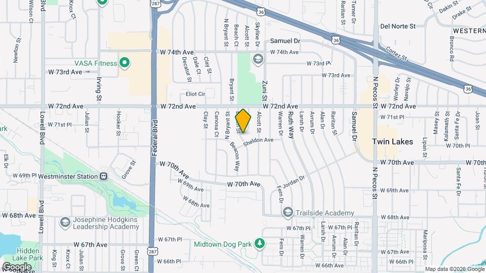 7100 Berthoud St Map and Location Details