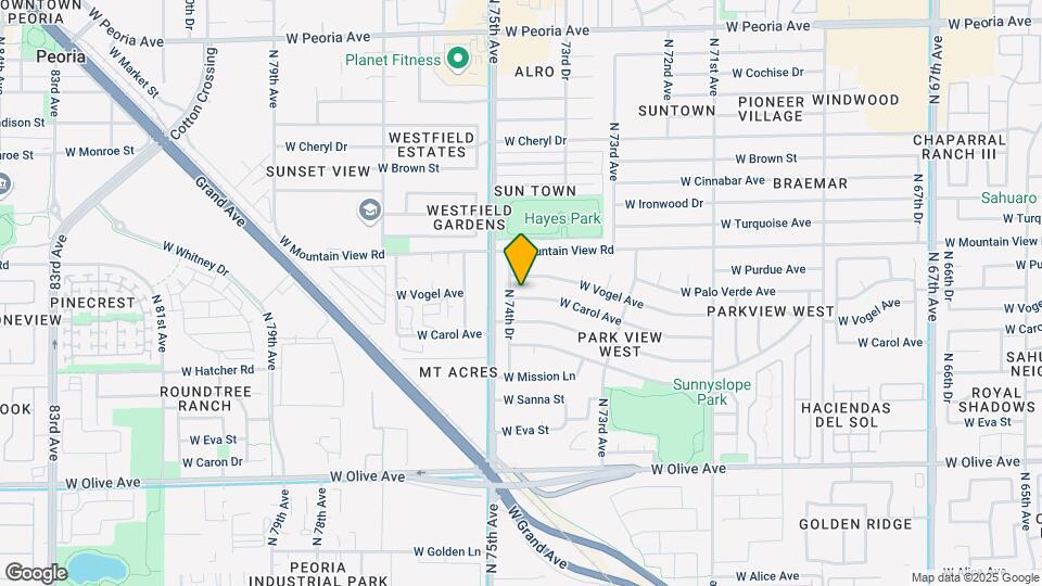 7438 W Carol Ave Map and Location Details