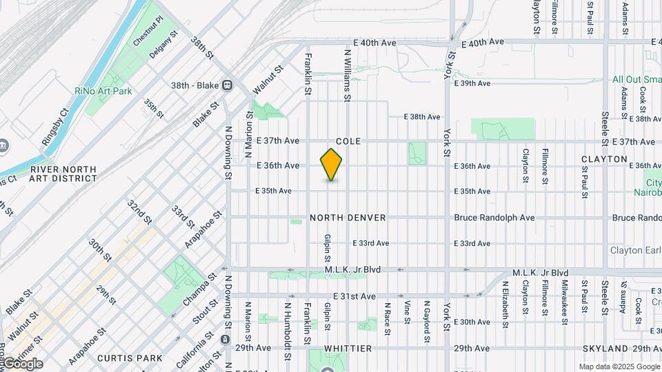 3508 Gilpin St Map and Location Details