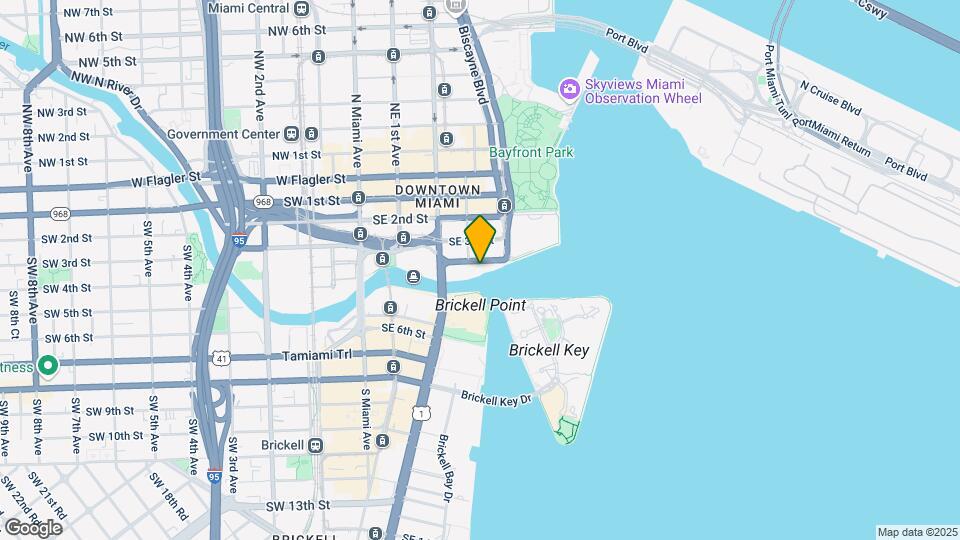 300 Biscayne Boulevard Way, Unit 2807 Map and Location Details