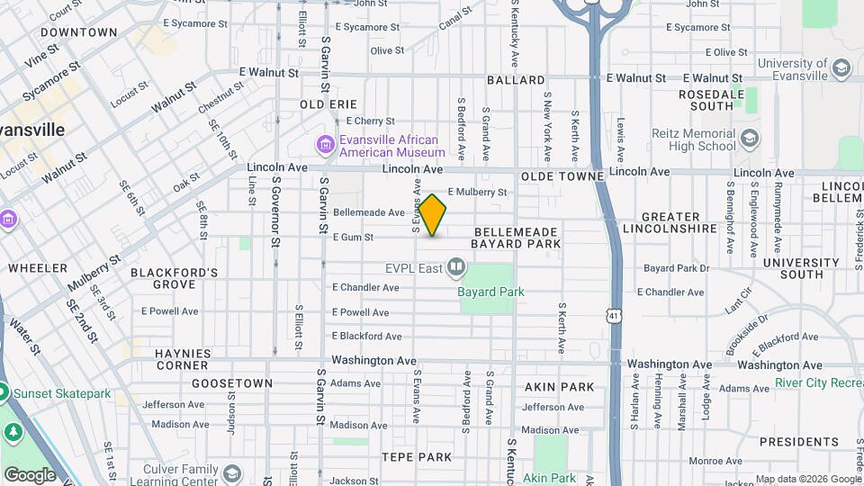 815 E Gum St Map and Location Details