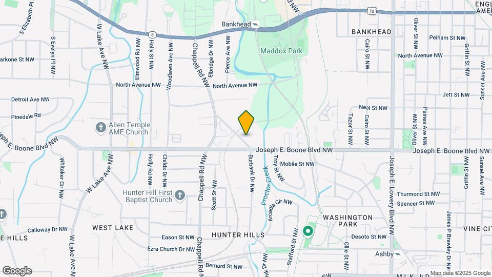 1311 Mayson Turner Rd Map and Location Details