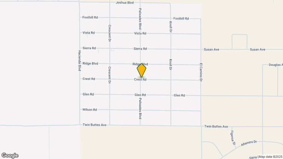 10201 Crest Rd Map and Location Details