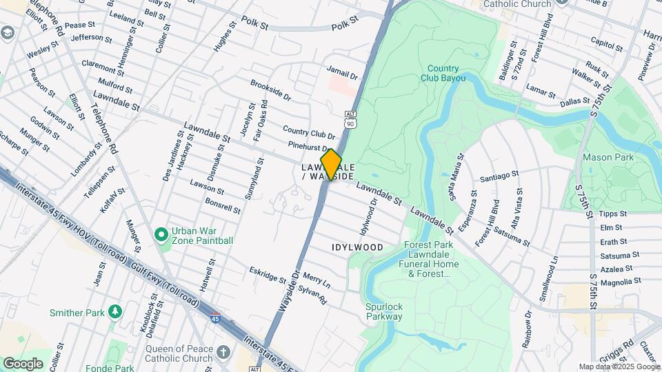 6601 Meadowlawn St Map and Location Details