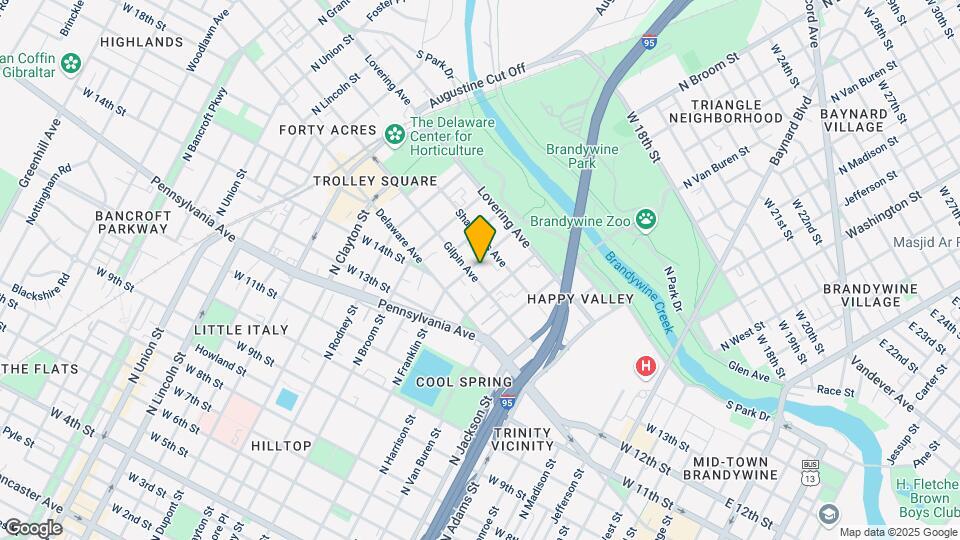1213 Gilpin Ave Mapa y Detalles de la Ubicación