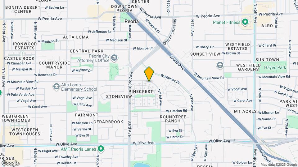 8182 W Purdue Ave Map and Location Details