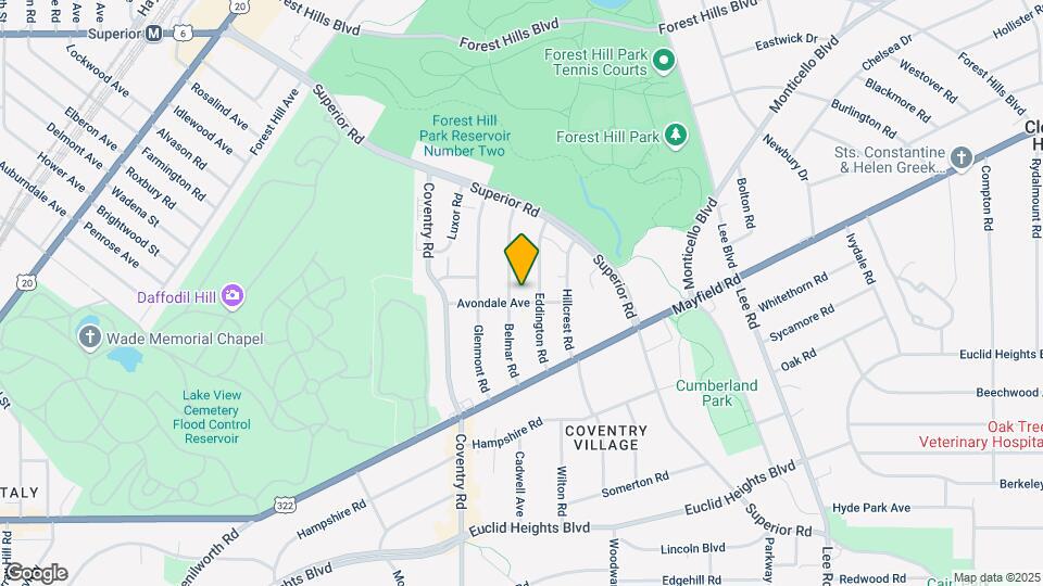 2863 Avondale Ave Mapa y Detalles de la Ubicación