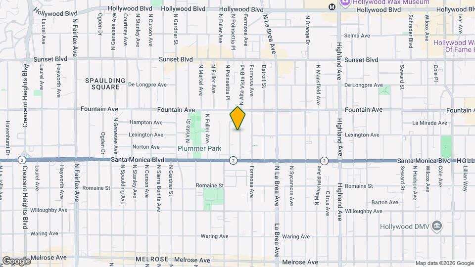 1203 N Poinsettia Pl Map and Location Details