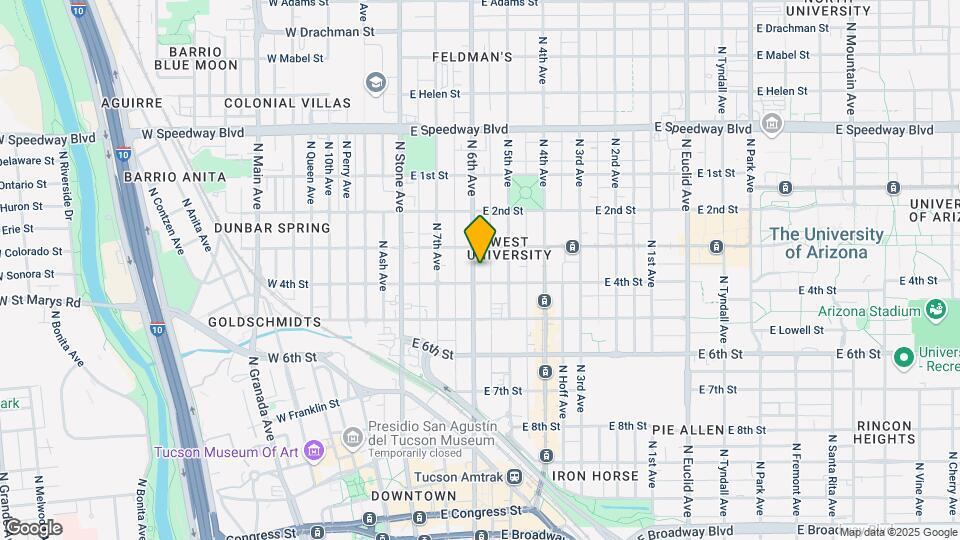 710 N 6th Ave Map and Location Details