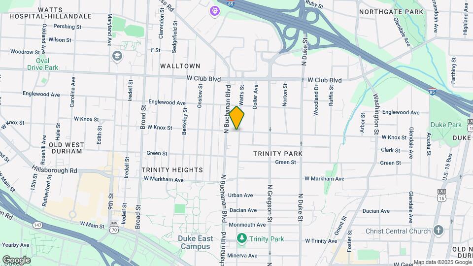 1207 Watts St Map and Location Details