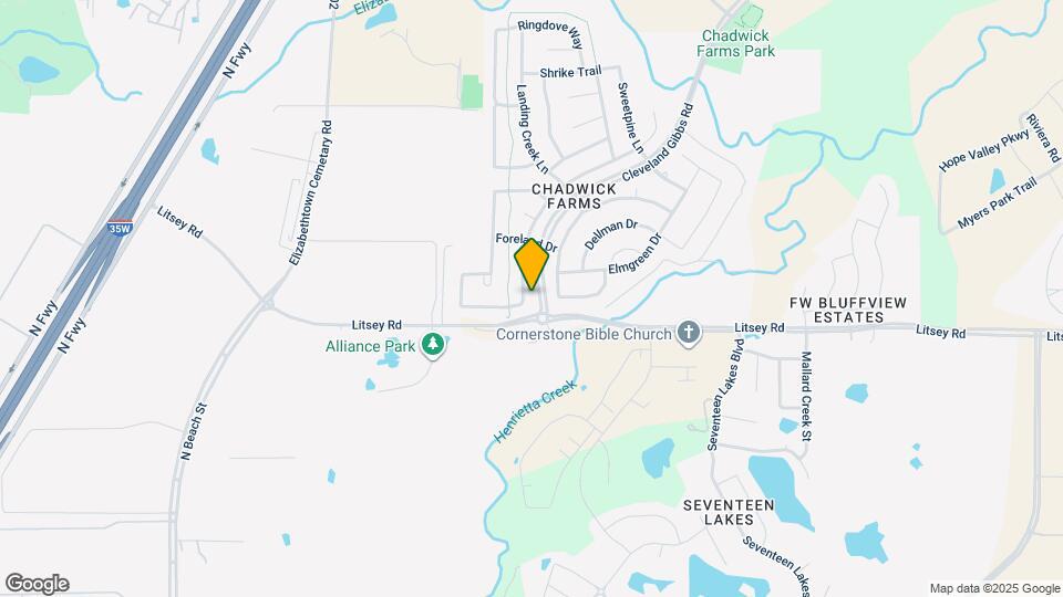 15408 Yarberry Dr Map and Location Details