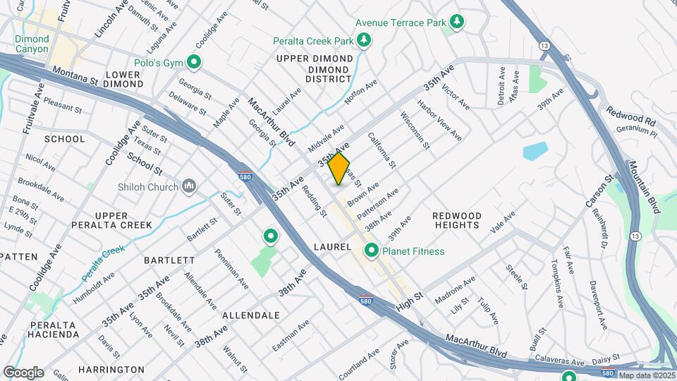 3617 Loma Vista Ave Map and Location Details