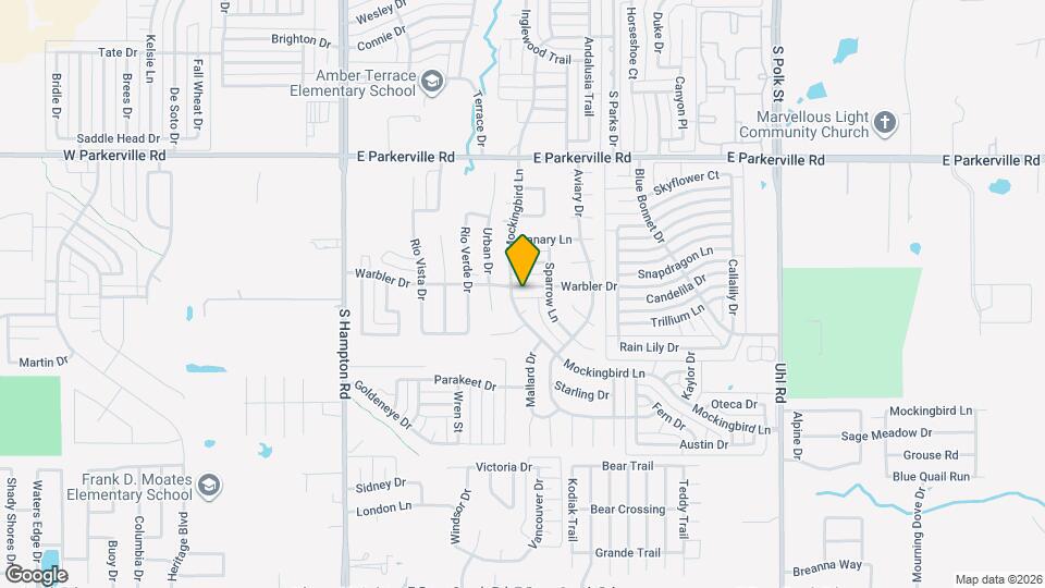 438 Warbler Dr Map and Location Details