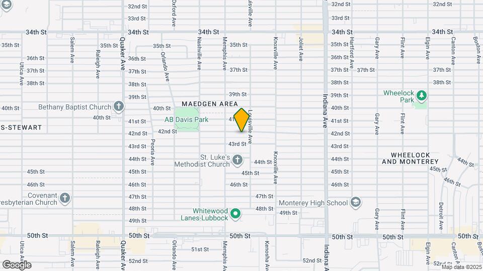 3705 42nd St Map and Location Details