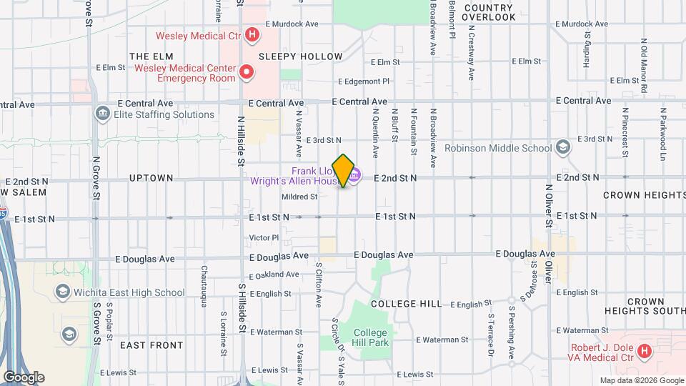 240 N Yale Ave Map and Location Details
