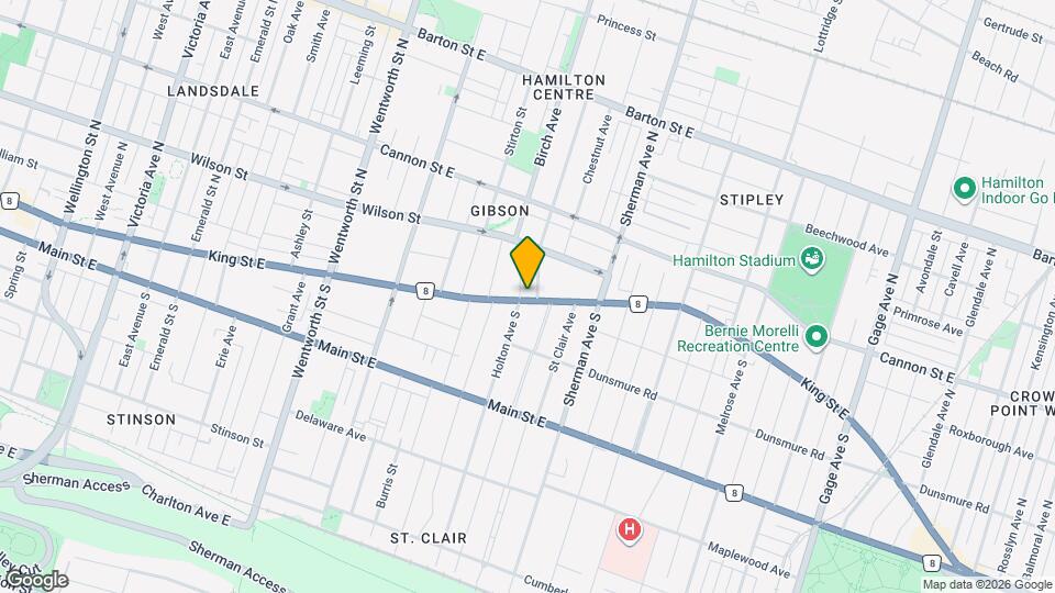 837 King St E Map and Location Details