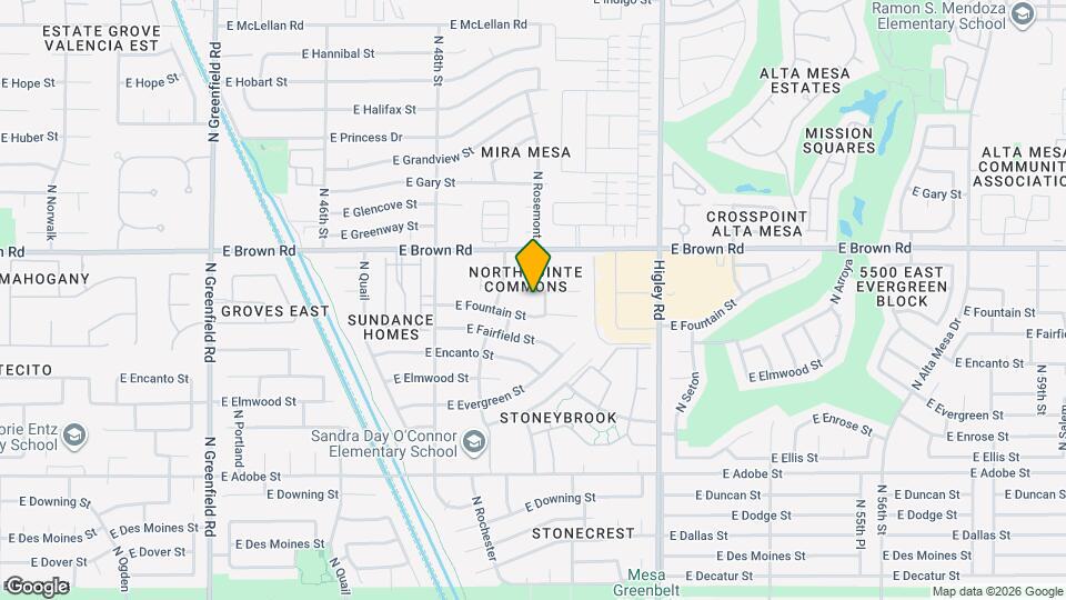 4945 E Fox St Map and Location Details