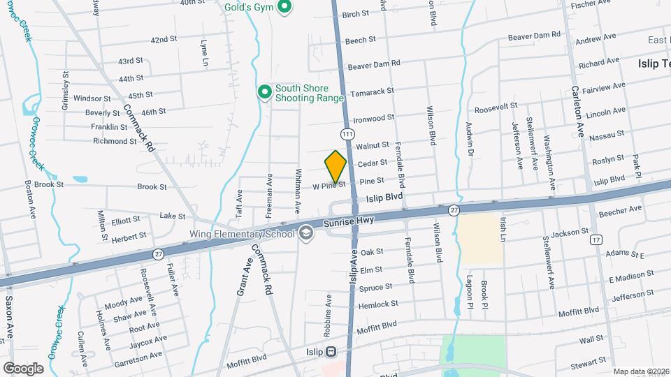 26 W Pine St Map and Location Details