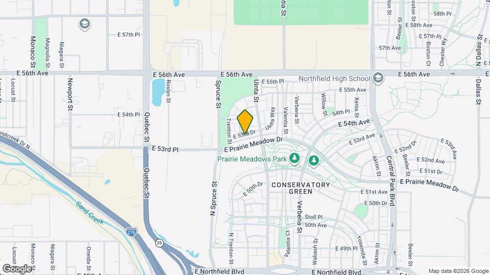 8056 E 53rd Dr Map and Location Details