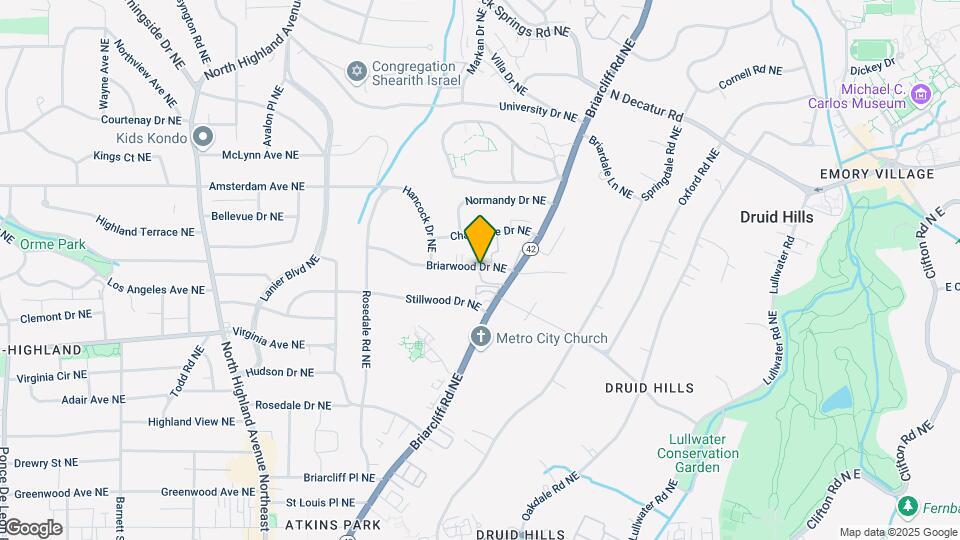1337 Briarwood Dr NE Map and Location Details