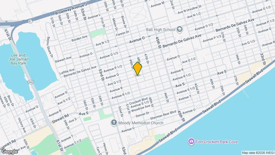 4827 Ave Q 1/2 Map and Location Details