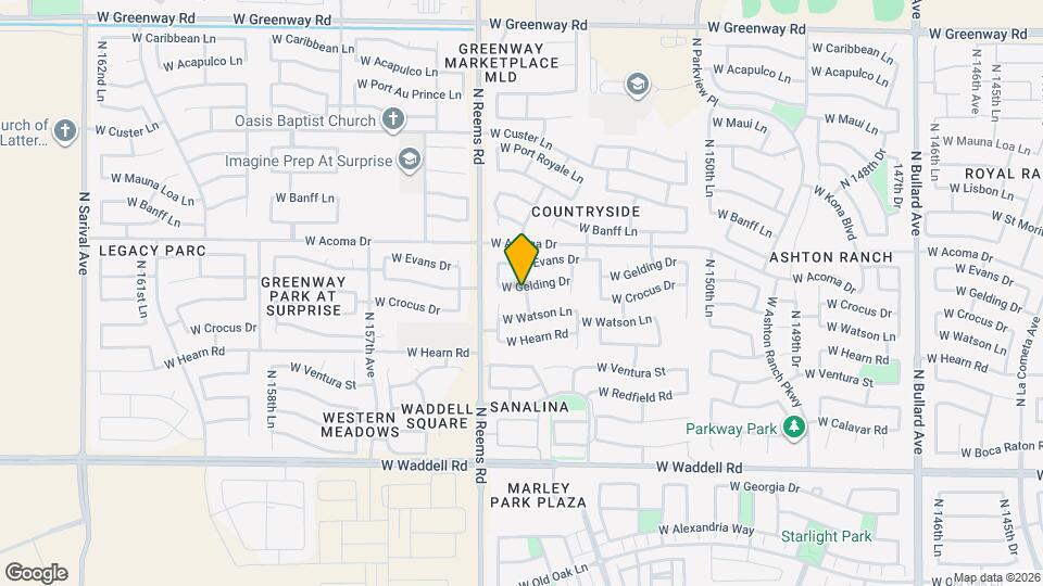 15421 W Gelding Dr Mapa y Detalles de la Ubicación
